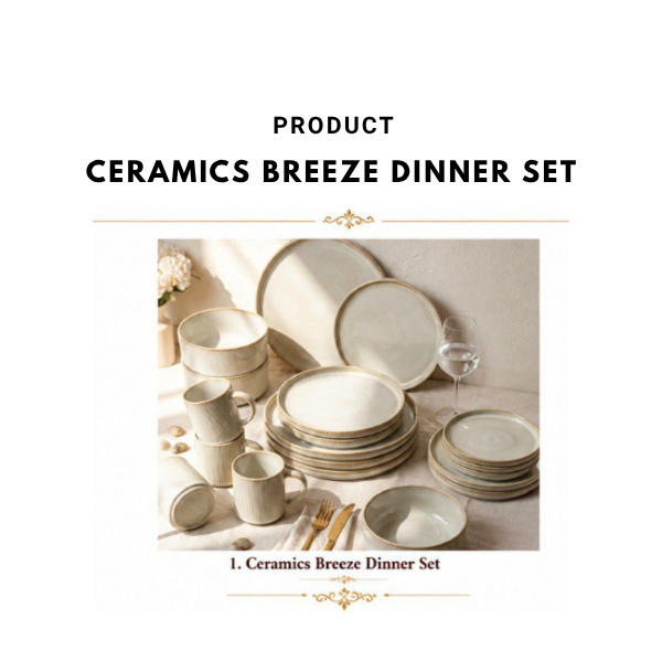 Ceramics Breeze Dinner Set